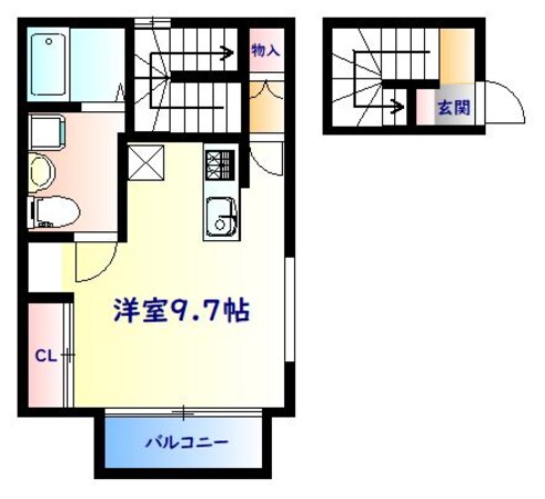 北四番丁駅 徒歩13分 2階の物件間取画像